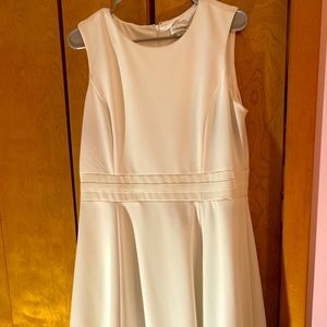 White A-line Dress